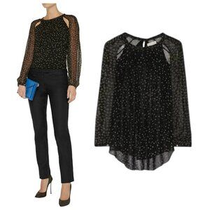 ISABEL MARANT ETOILE dot print Presley top F 38 US 6
